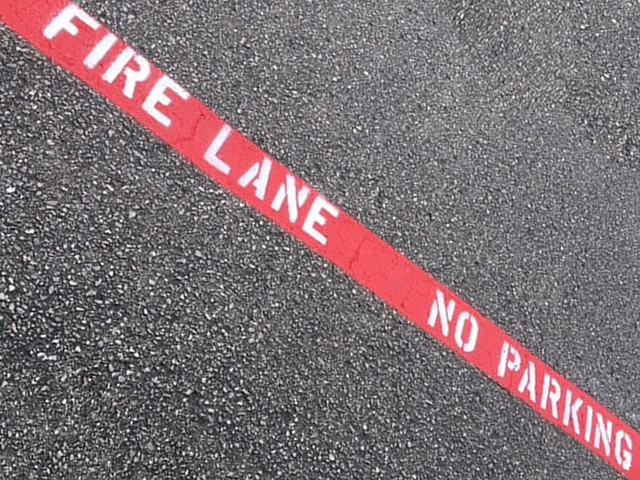 Fire Lane  Striping Cary, NC