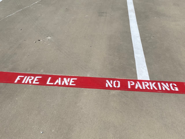 Fire Lane Striping Lewisivlle