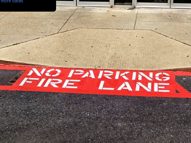 Fire Lane Striping Mobile, Alabama