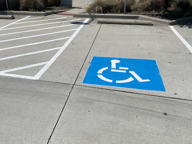 Handicap Stall Striping Lewisville, TX