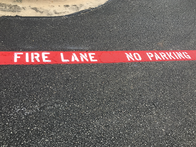 Fire Lane Striping Camden, SC