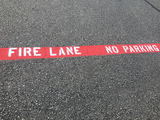 Fire Lane Striping Manning, SC