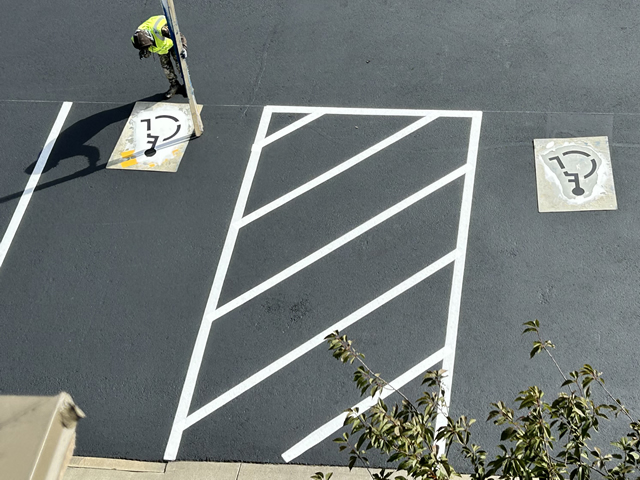 Restriping A Parking Lot