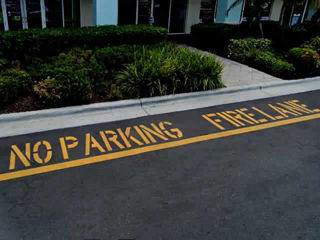 Fire Lane Striping Bonita Springs, FL