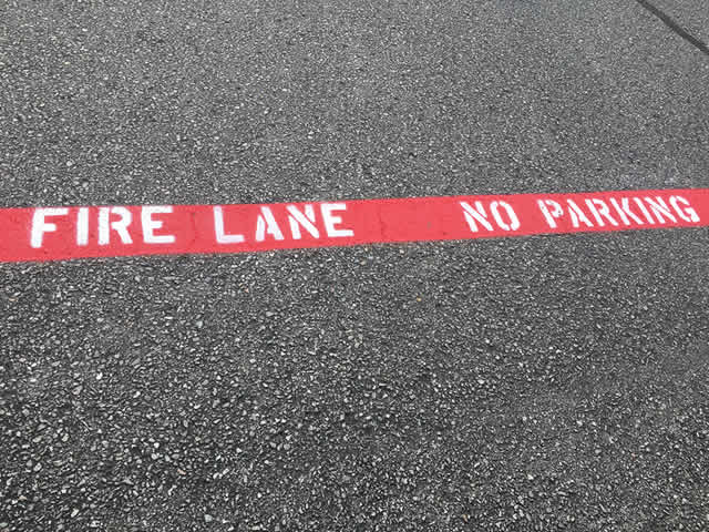 Fire Lane Striping Tulsa, Oklahoma