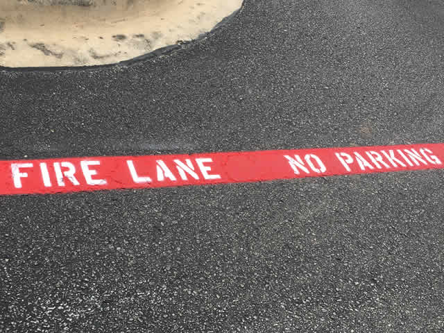 Fire Lane Striping New Iberia, Louisiana